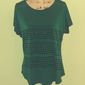 4 for $10 JACLYN SMITH EMERALD SHIRT SIZE LARGE